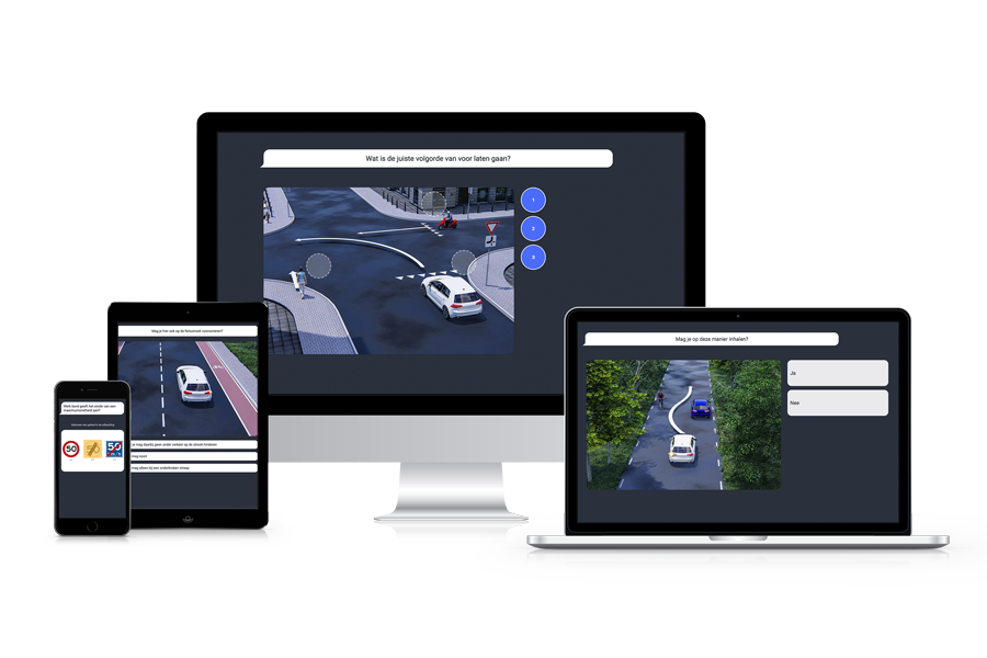 Online auto theorie-examens oefenen bij theoriekennis.app