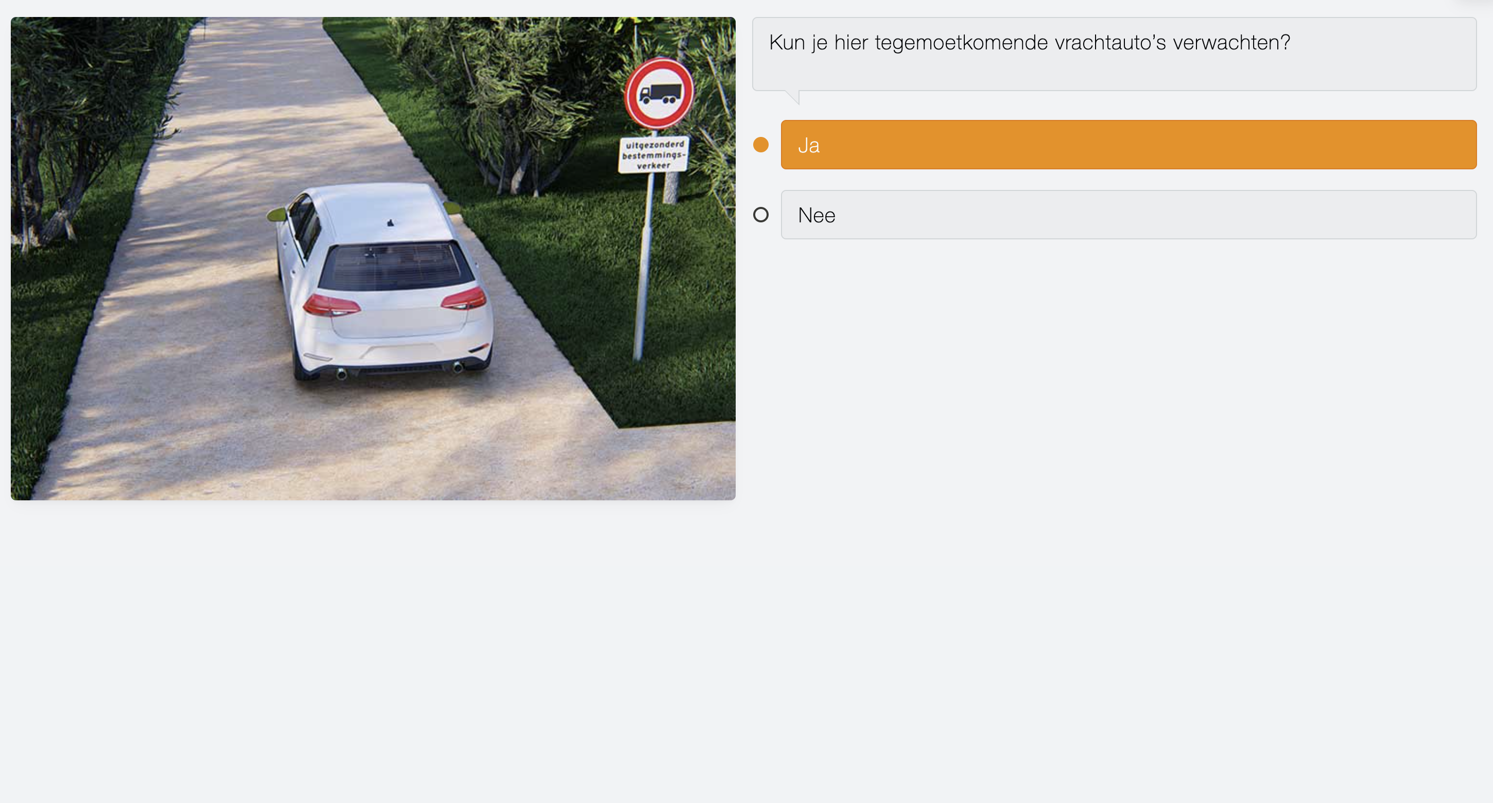 Ja/nee vraag